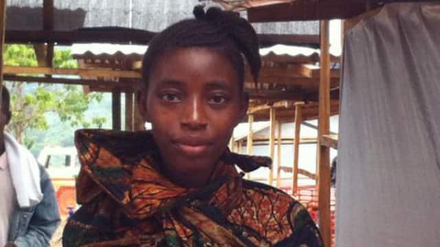 Ebola patient Hawa Idrissa in Sierra Leone.