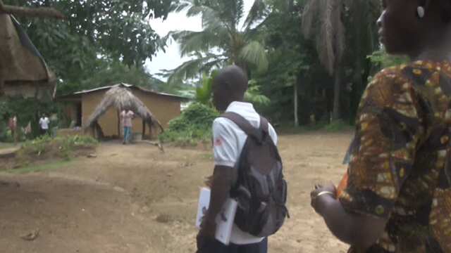 Health workers are travelling into remote jungle areas to educate people about Ebola.