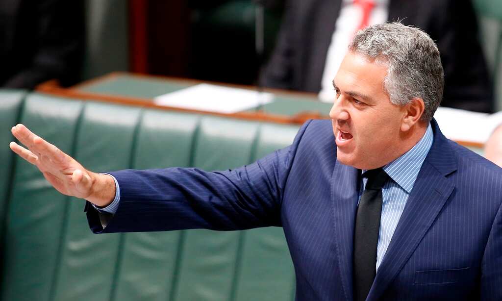 Treasurer Joe Hockey during House of Representatives question time at Parliament House in Canberra, March 27, 2014. (AAP)