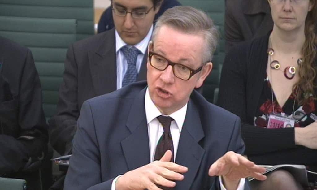 Speaking ahead of the centenary of the outbreak of the WW1 British Education Secretary Michael Gove said only 'undergraduate cynics' would say soldiers had fought in vain.