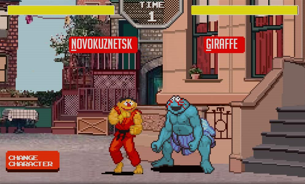 'Sesame Street Fighter' pits crossover character against one another in a bid to improve spelling and typing skills.