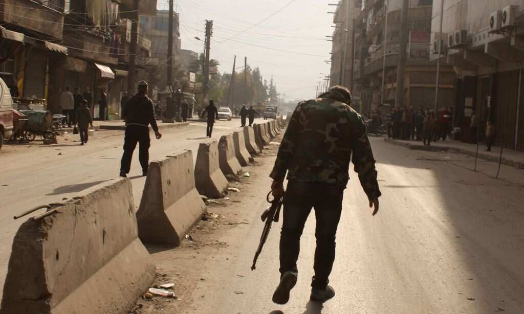 Jihadists have made advances on rebel fighters in the battle for Raqa, in northern Syria, but are on the back foot in parts of Aleppo and Idlib, activists said. (AAP)