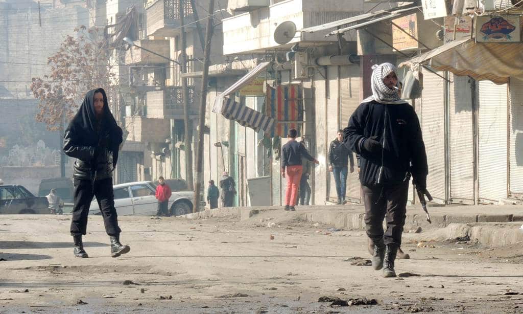 Syrian rebels in opposition-held areas of Aleppo fought jihadists four days before, amid soaring tensions between local dissidents and a powerful Al-Qaeda affiliate, a monitoring group and activists said. (AFP)