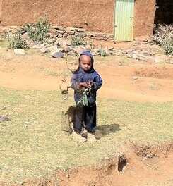 The author's friend believes she captured a ghost in this photo, taken on a trip to Ethiopia. (Laura Martinez de la Calle)