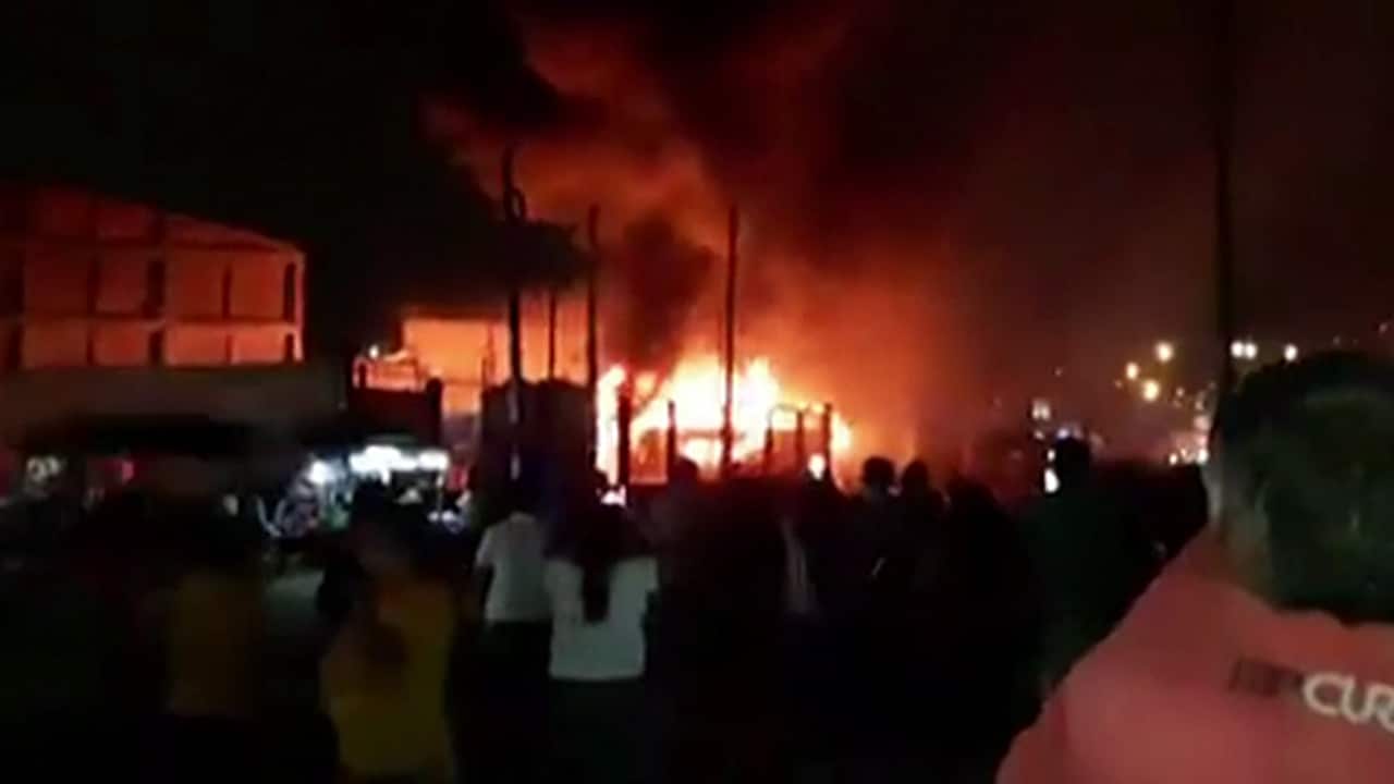 Lima's mayor vowed to punish those responsible for the deadly blaze.