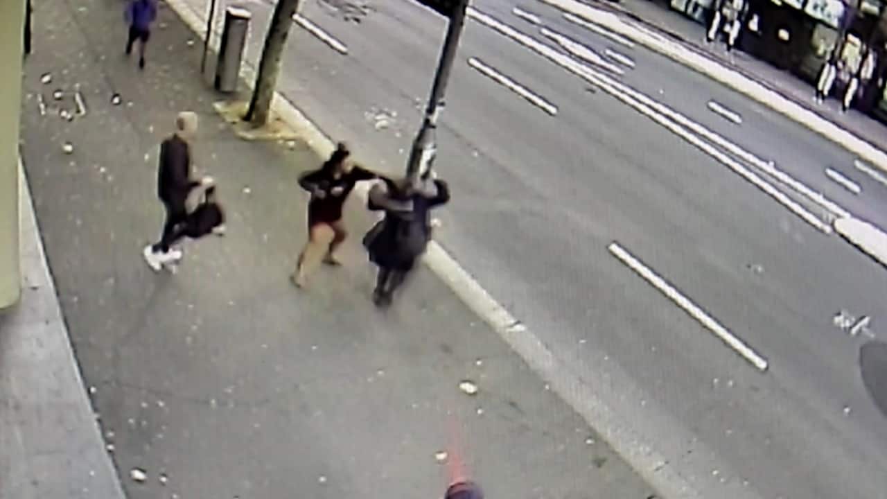 Footage of the attack was captured on CCTV.