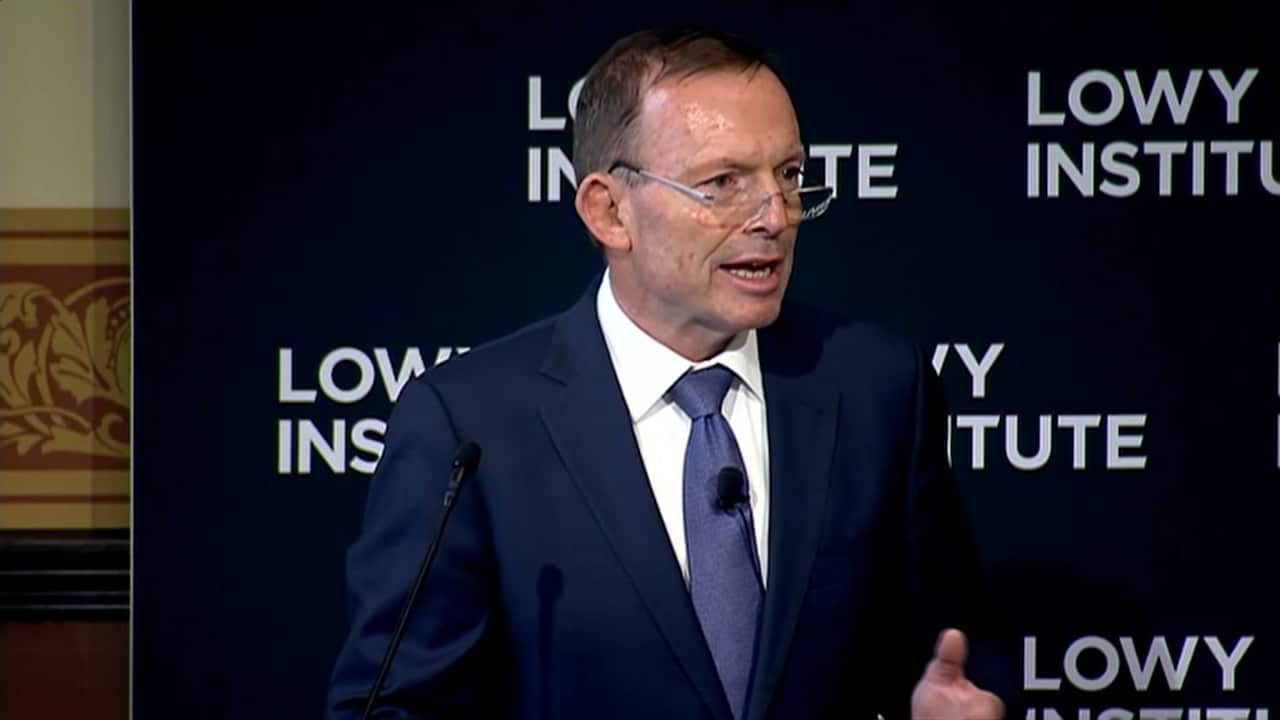Tony Abbott says Australia must increase investment in the armed forces beyond the current 2 per cent of GDP.