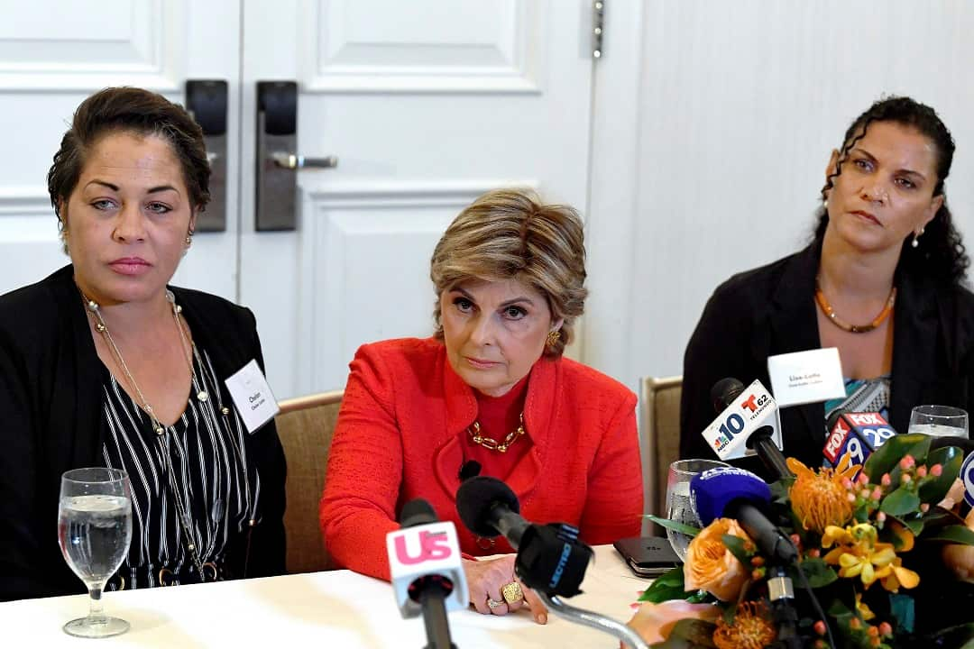 Attorney, Gloria Allred, centre.