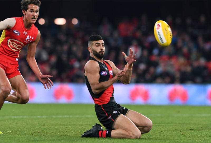 Adam Saad in action for the Bombers.