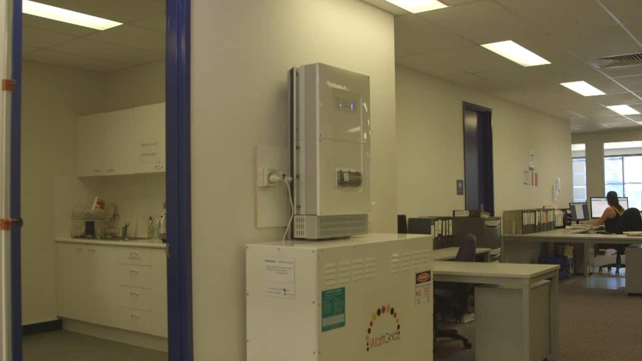 The AllGrid 'WattGrid' energy storage batteries.