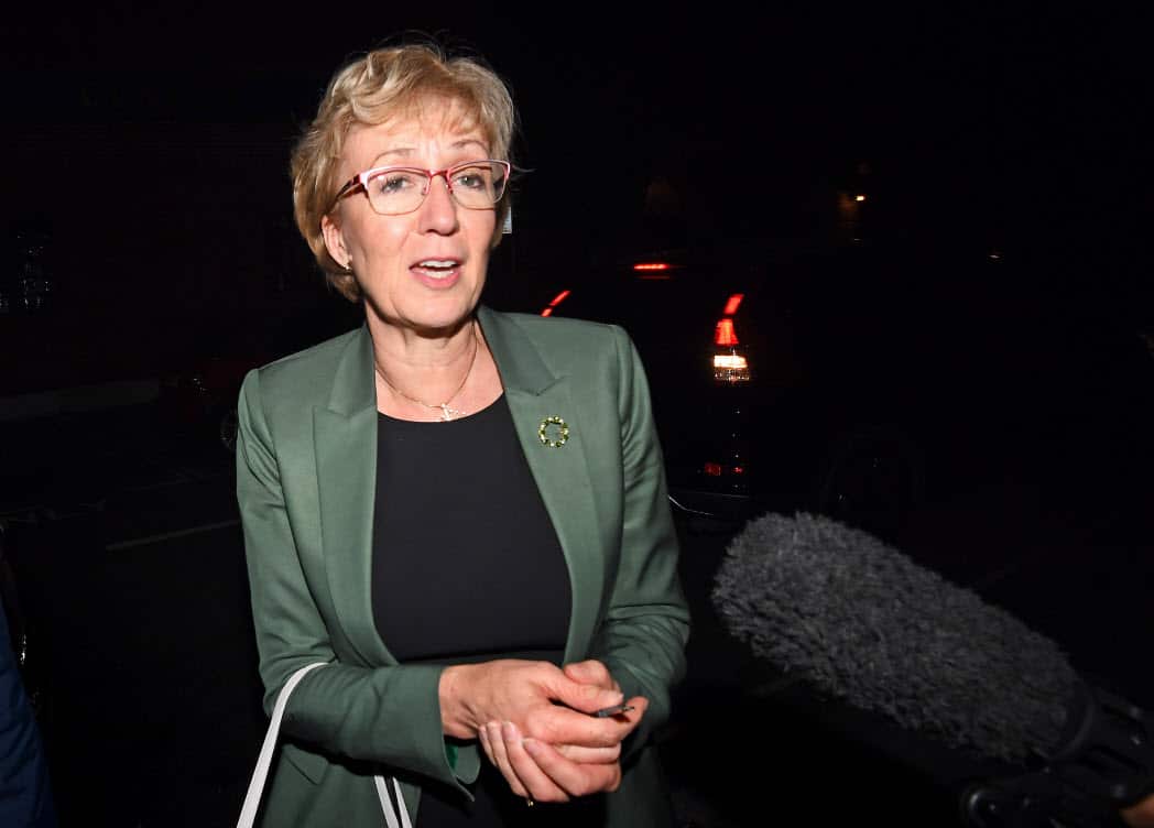 Andrea Leadsom resigned (AAP)