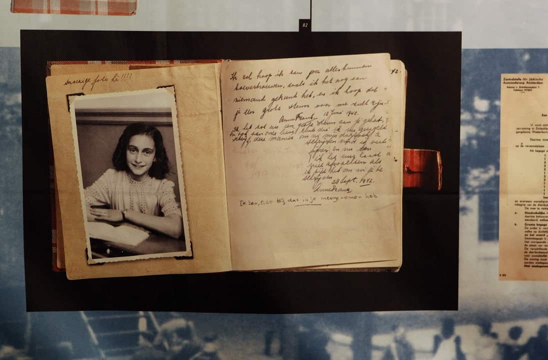 A photo of Anne Frank.