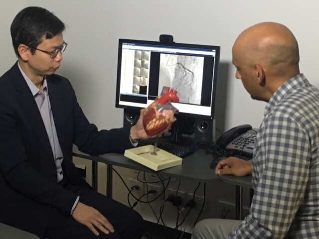 Associate Professor Brian Ko with his patient Doug Comerford