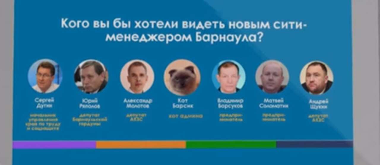 The Barnaul mayoral candidates.