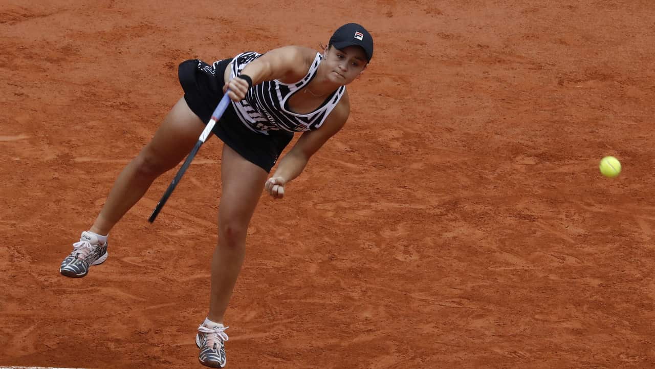 Ashleigh Barty is through to the French Open final after defeating American teen Amanda Anisimova.