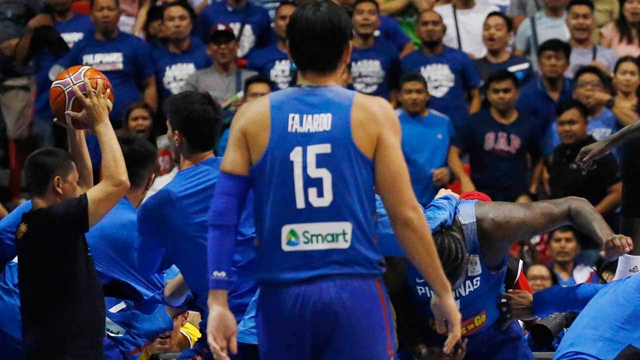 The match between the Philippines and Australia was part of the FIBA World Cup Qualifiers.