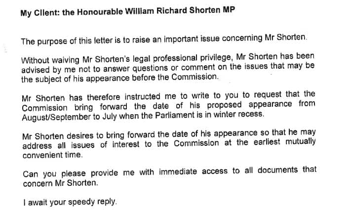 Shorten/supplied