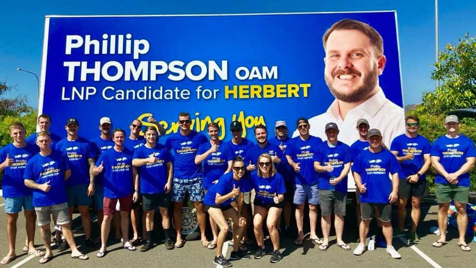 Phillip Thompson's supporters and campaign team.