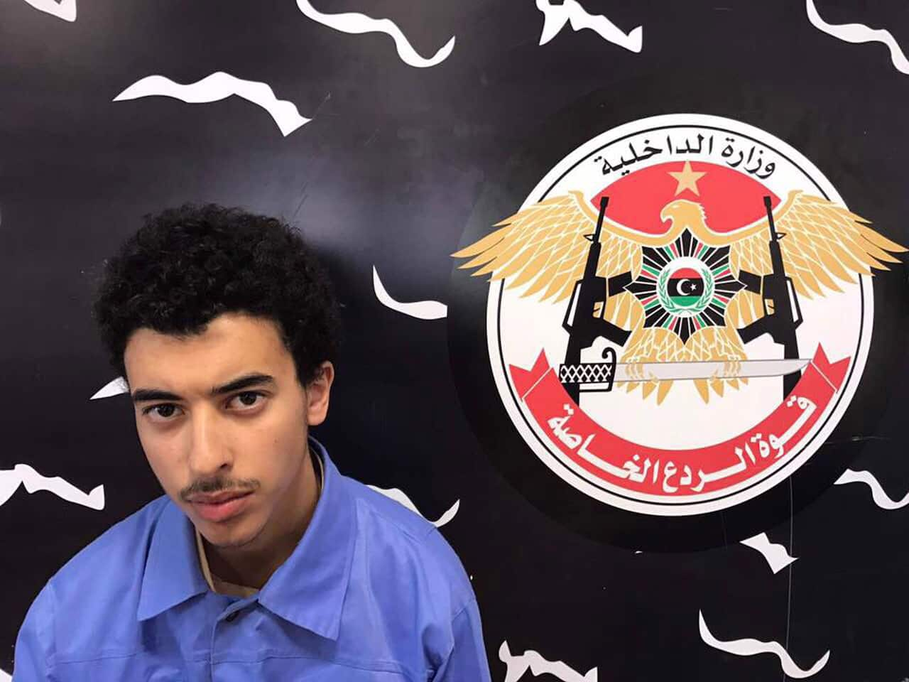 Hashem Abedi, the younger brother of Manchester Arena bomber Salman Abedi after he was arrested in Tripoli, Libya.