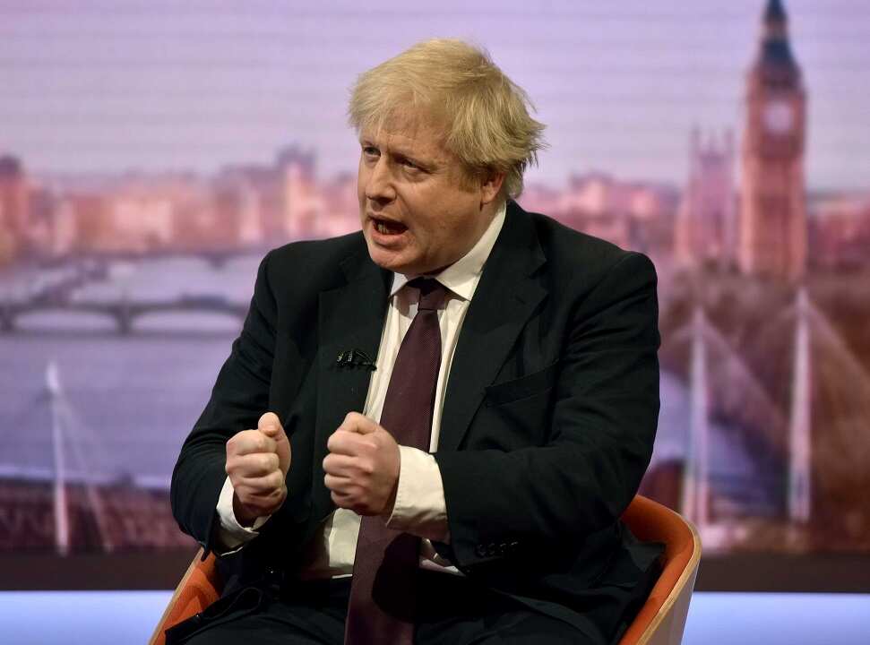 Former UK foreign secretary Boris Johnson.