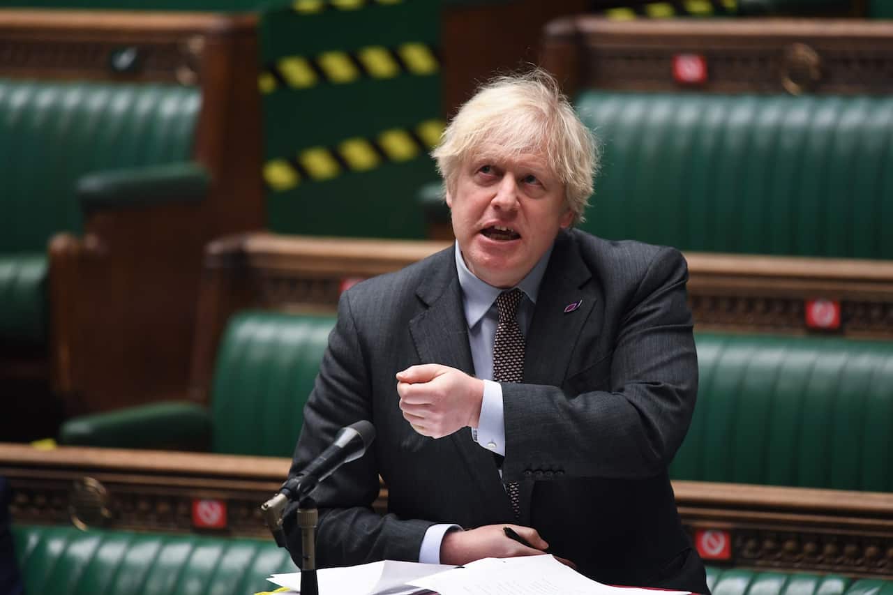 Britain's Prime Minister, Boris Johnson, says the decision on reopening schools will be made next month. 