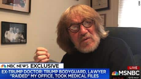 Harold Bornstein told NBC his office was raided by Trump's bodyguard.