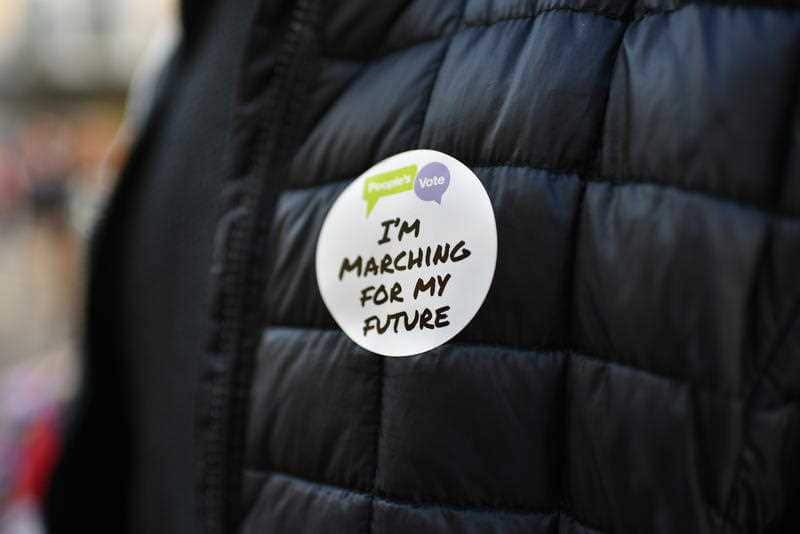 Protesters calling for a referendum on the final Brexit deal are marching in London in the "biggest, loudest and most important" protest. 