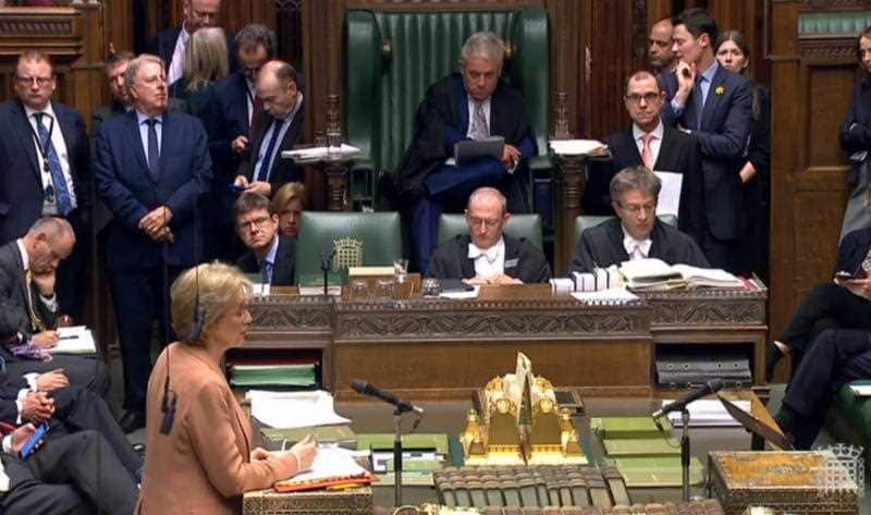 British Leader of the House of Commons Andrea Leadsom has called on MPs to vote together.