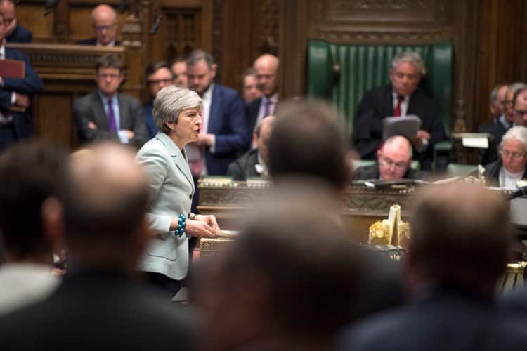 PM Theresa May has promised to step aside if parliament backs Brexit.