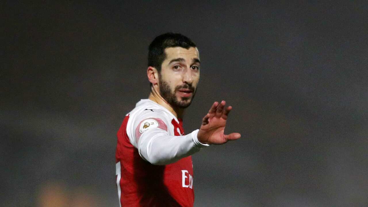 Arsenal midfielder Henrikh Mkhitaryan