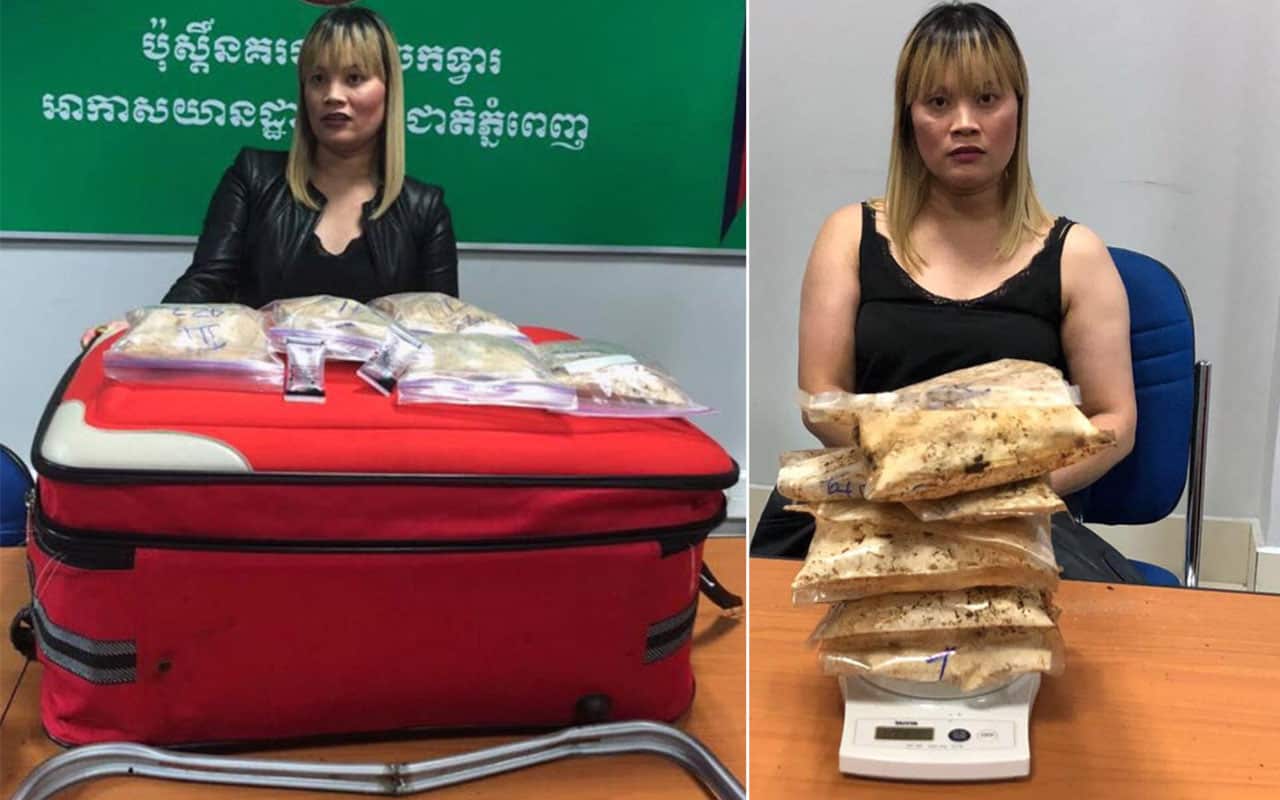 An Australian woman has been charged with drug trafficking in Cambodia.