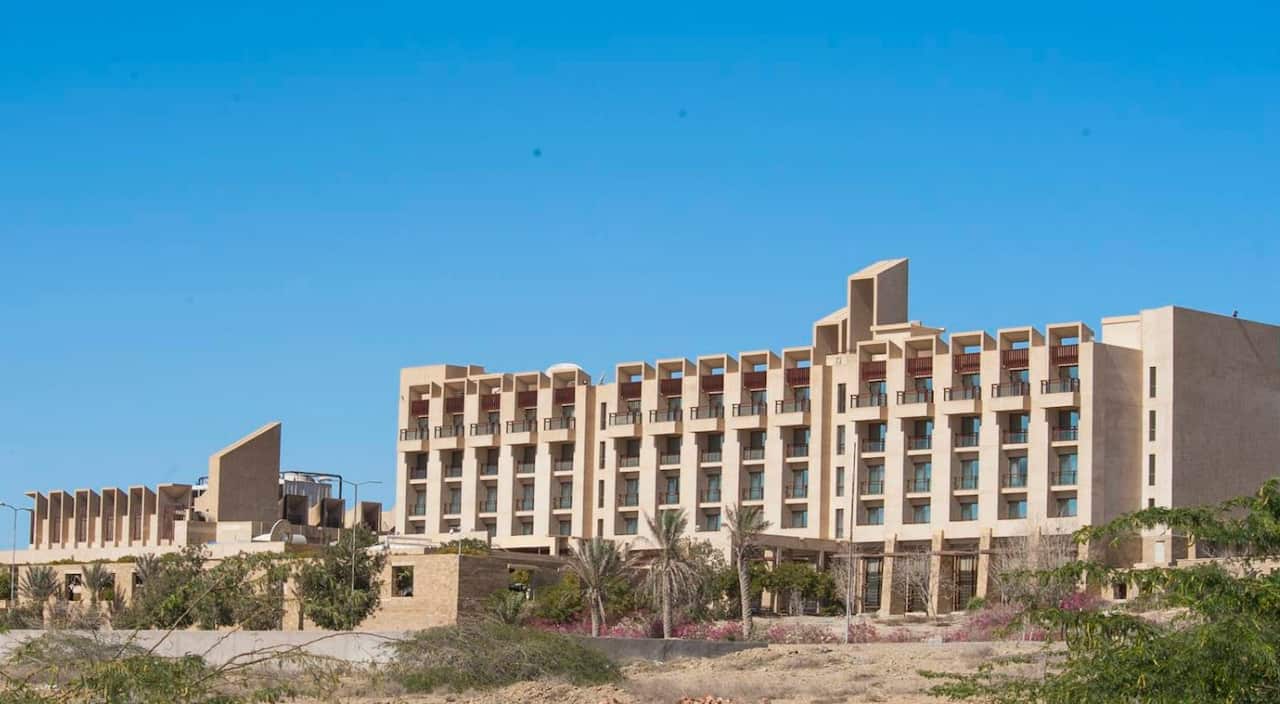 The hotel in Gwader.