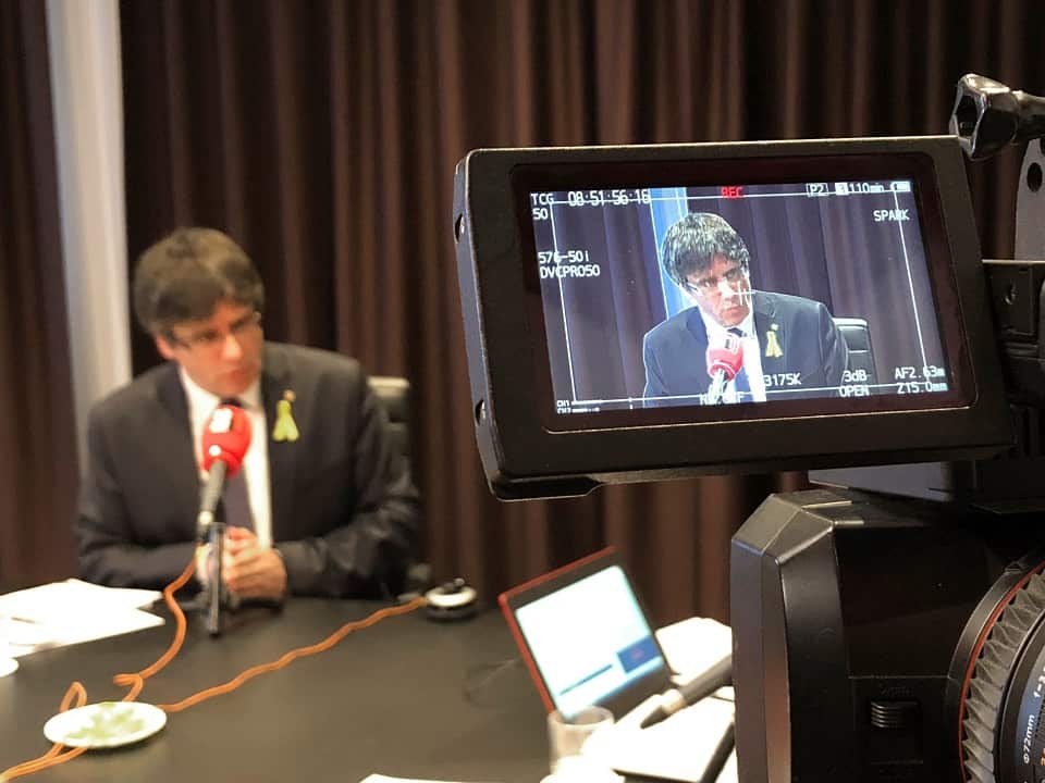 "Surrender is not in my vocabulary": Carles Puigdemont told Catalan radio.