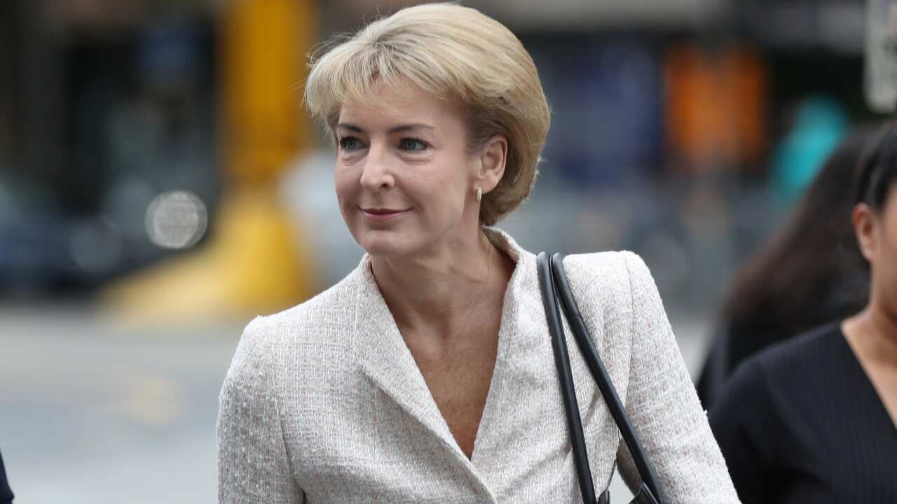 Senator Michaelia Cash arrives at the Federal court in Melbourne to give evidence in a hearing on the lawfulness of police raids on two AWU offices.