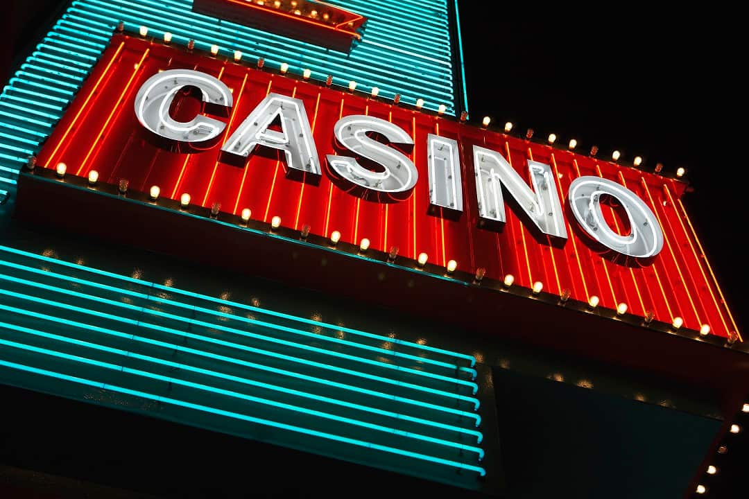 Neon casino sign