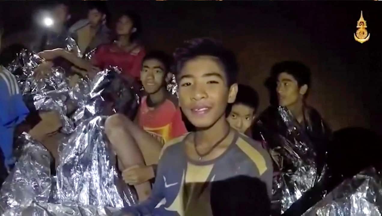 The group was discovered on July 2 after 10 days totally cut off from the outside world.