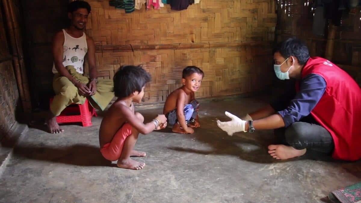 Children in the camp 