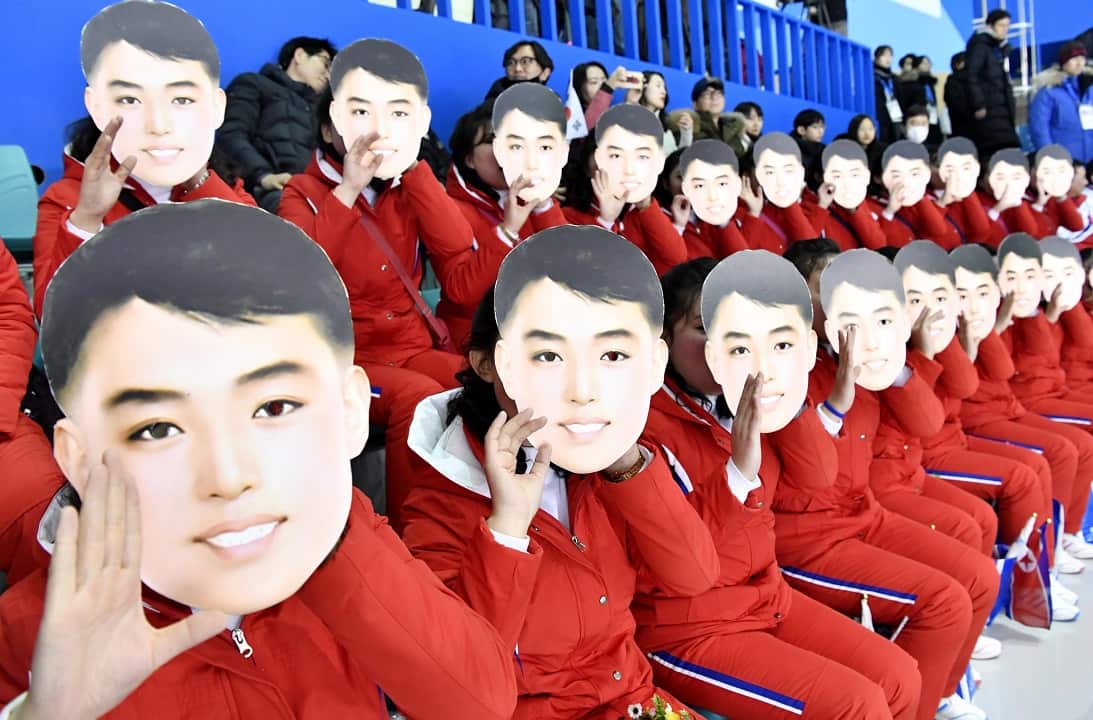 Some spectators described the North Korean cheerleaders as "scary".