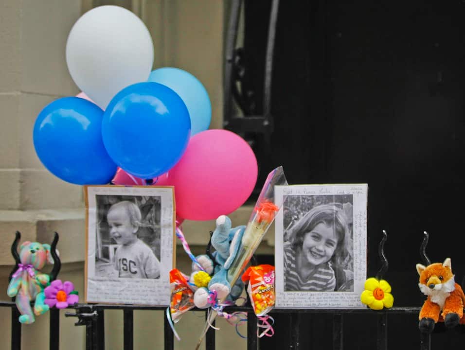 Lucia Krim, six, and her two-year-old brother, Leo,  were killed by their nanny.