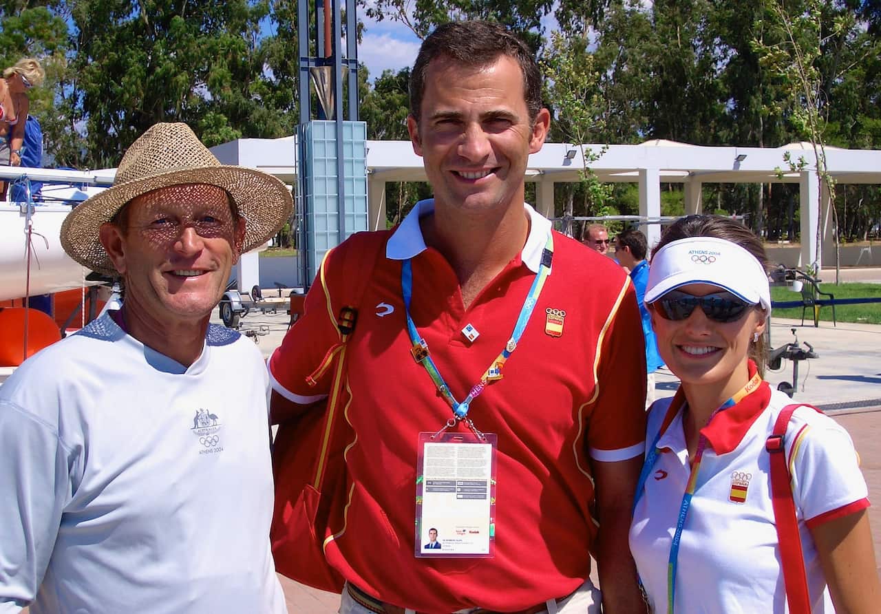 Victor Kovalenko alongside King Felipe VI of Spain and Queen Letizia of Spain