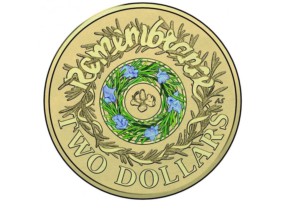 Australia $2 coin Remembrance Day