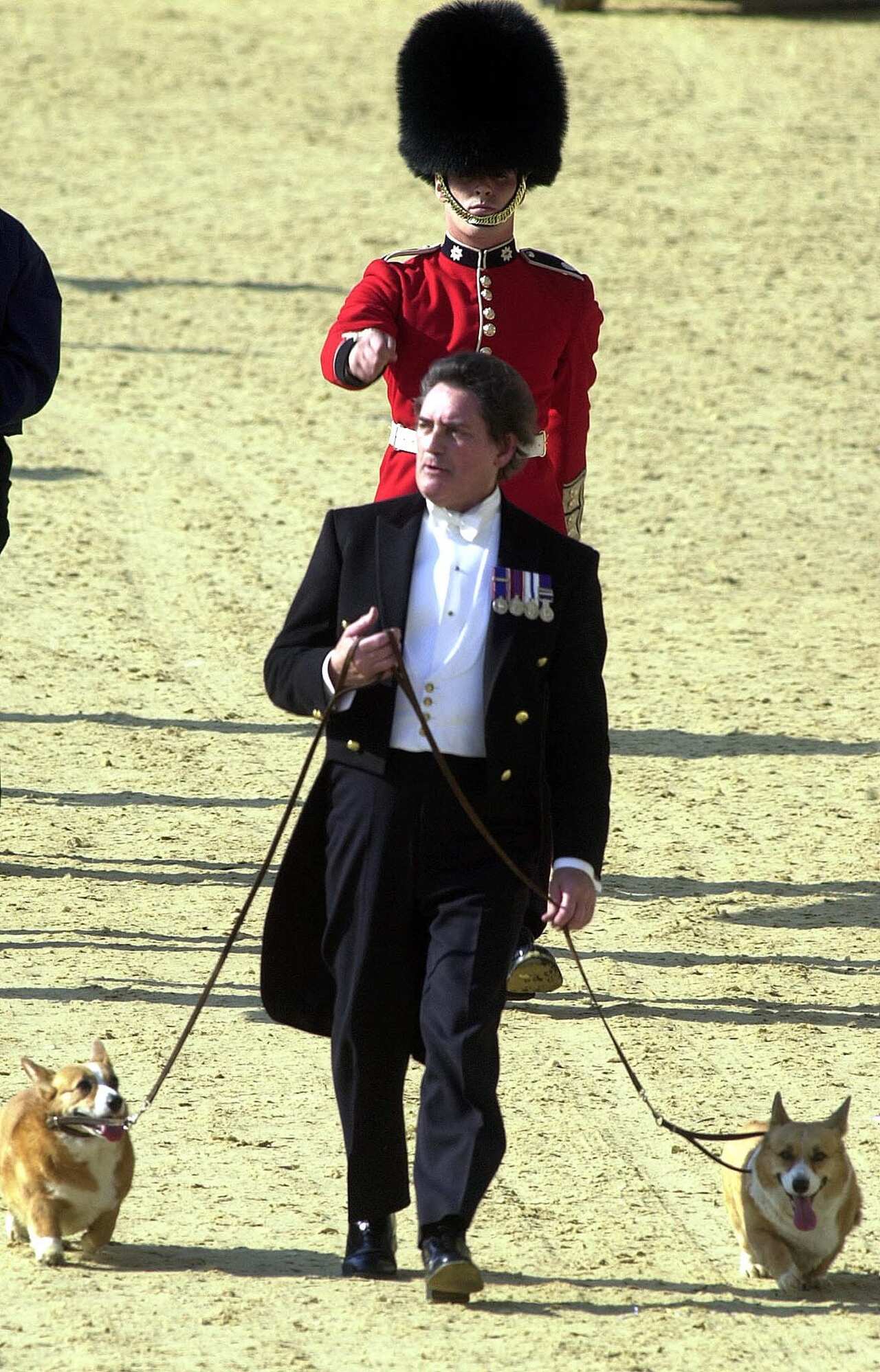 Two of the corgi dogs belonging to Britain's Queen