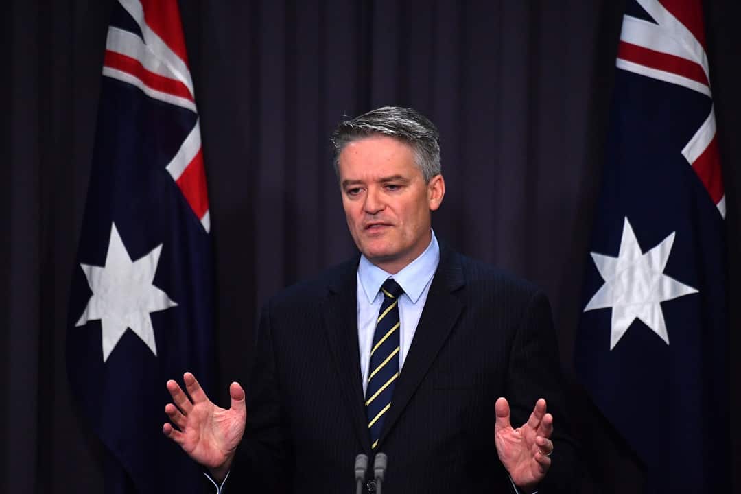 Minister for Finance Mathias Cormann.