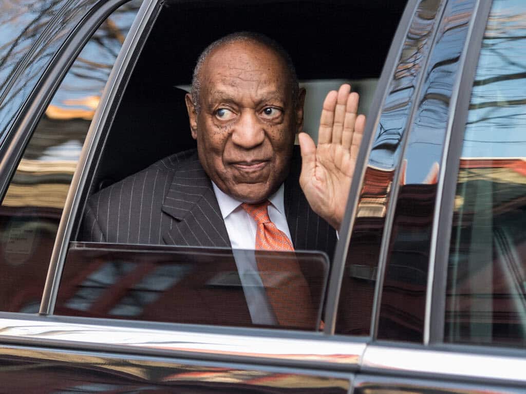 Bill Cosby leaving the Montgomery County Courthouse.