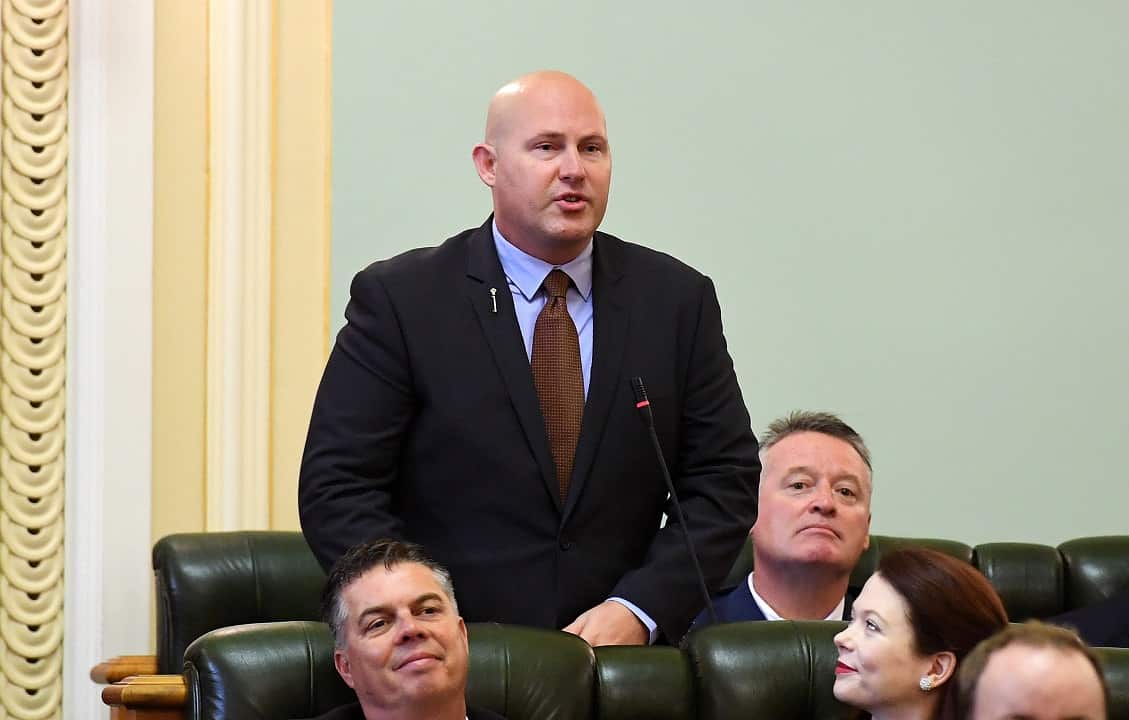 Speaker Curtis Pitt denounced the protest.