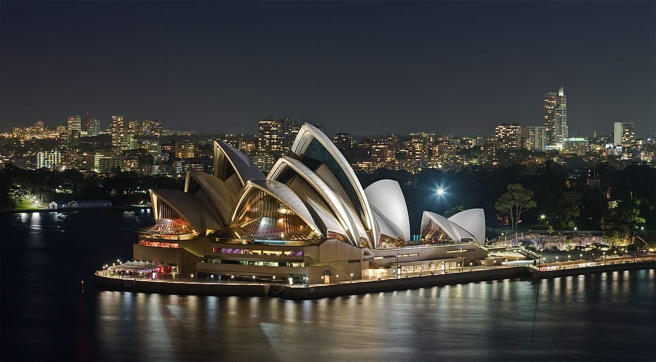 The Sydney Opera House.