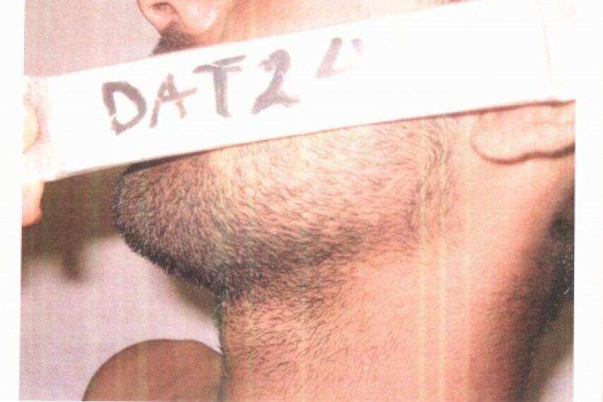 One of nearly 200 photos released by the Pentagon of detainee abuse by US forces