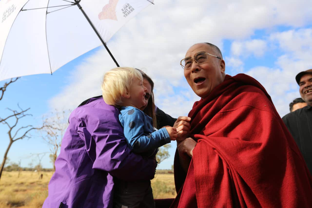 The Dalai Lama at Uluru