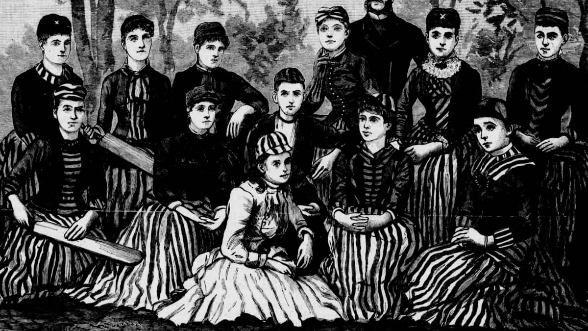 The Fernleas, one of the teams in NSW's first women’s cricket match, pictured in 1886.