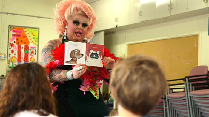 Drag story time